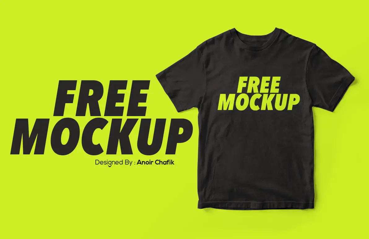 Free Realistic T-Shirt Mockup