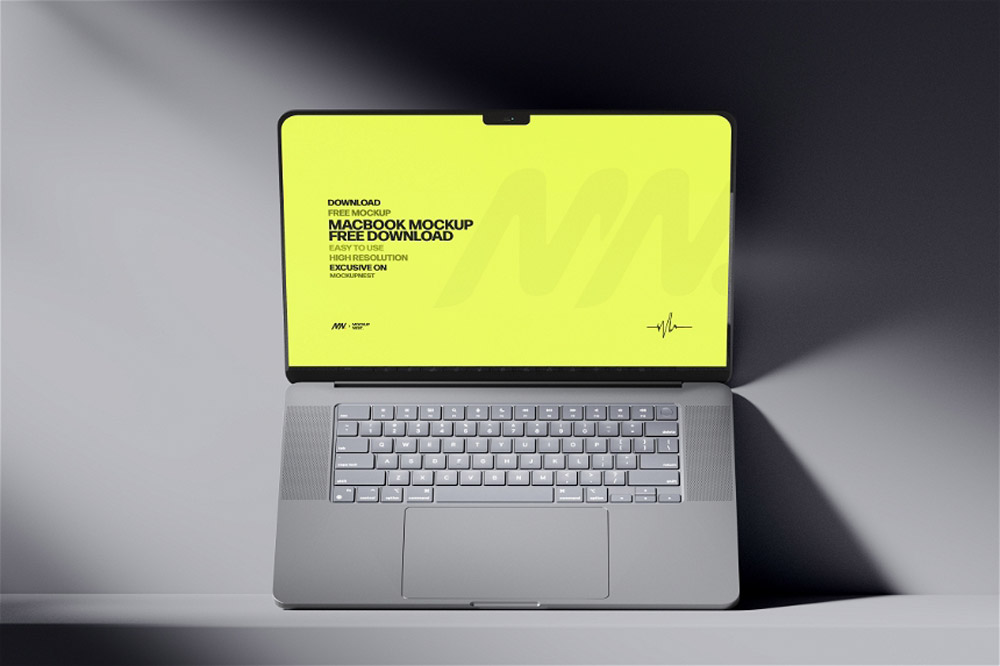 Dark Light MacBook Pro Mockup 2