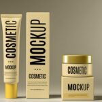 Cream Tube Box Cosmetic Mockup-1