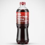 Dark Drink Bottle Mockup