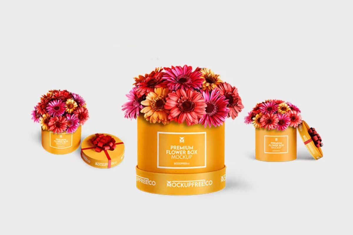 Packaging Flower Mockup