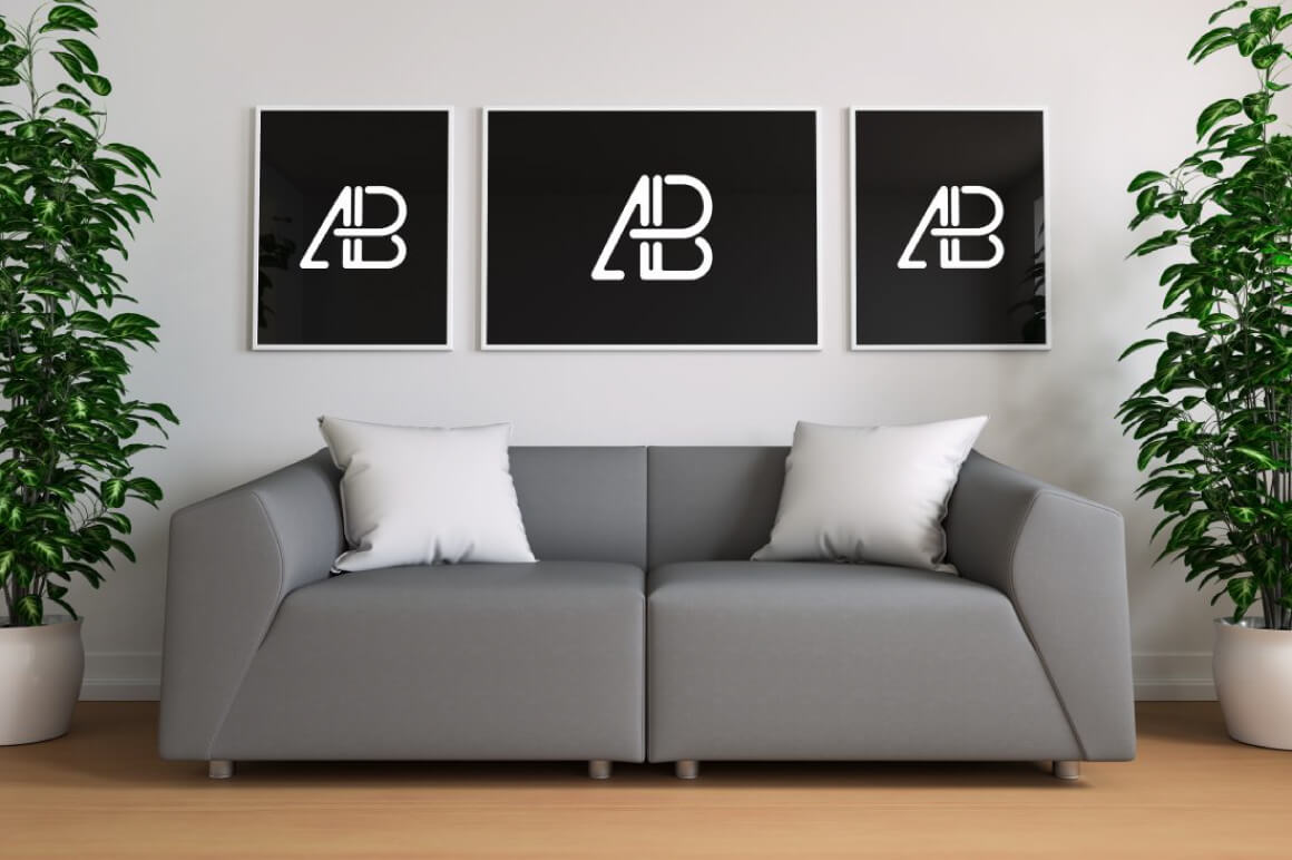free-Triple-Poster-In-Living-Room-Mockup-PSD-Anthony-Boyd-Graphics