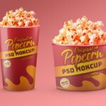 Bucket Popcorn Mockup