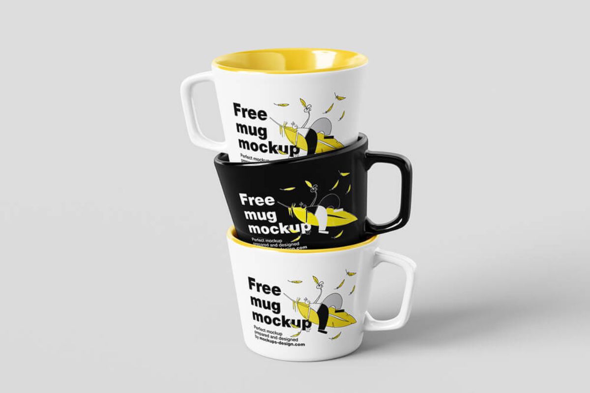 Small Size Low Mug Mockup