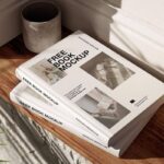 Wooden Shelf Hardcover Book Mockup-1