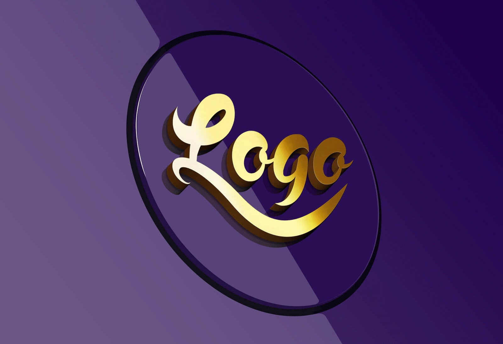 3D Logo Mockup PSD