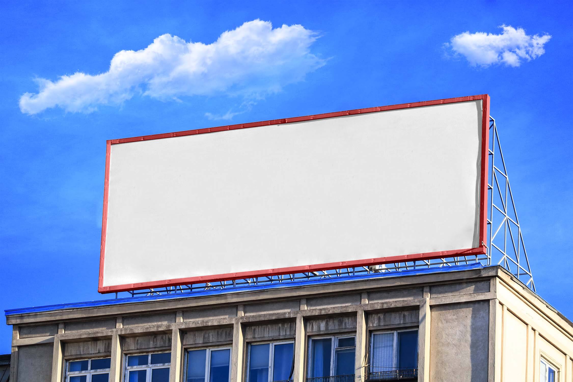 Billboard On Building Mockup PSD 2