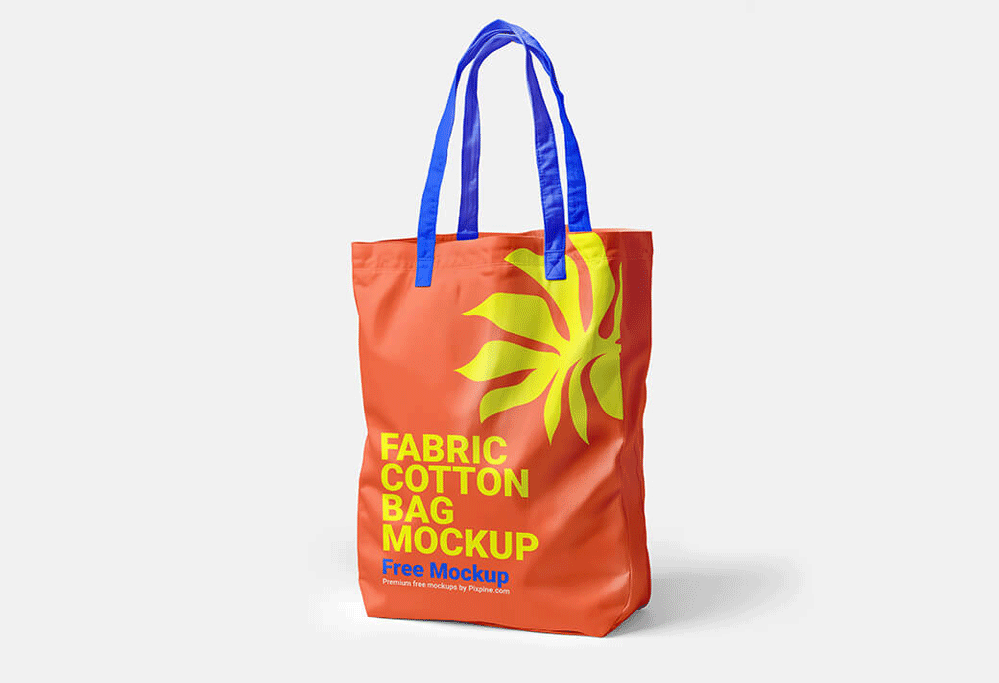 Fabric Cotton Bag Mockup