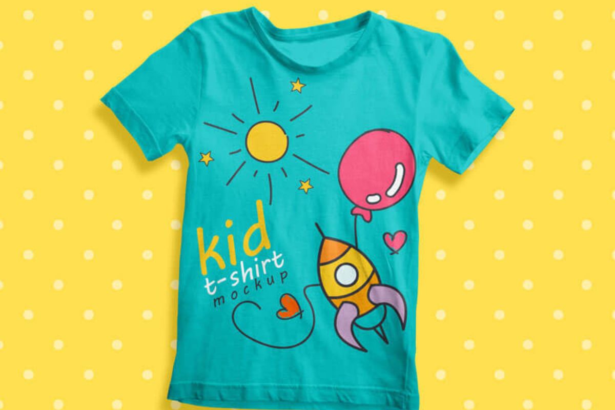 Kid T-Shirt Mockup PSD