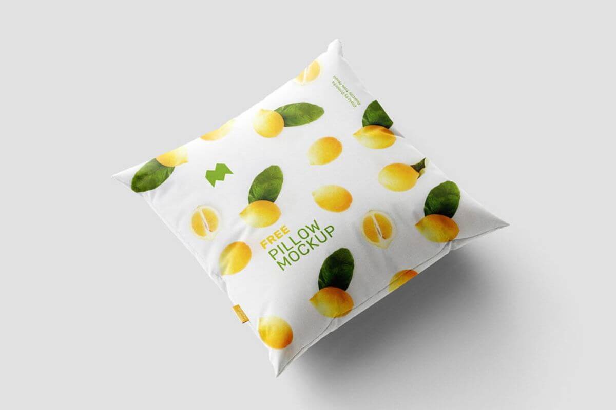 Square Pillow Mockups PSD