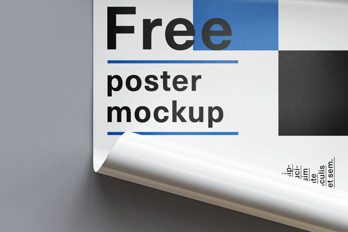 Rolled Poster Mockup