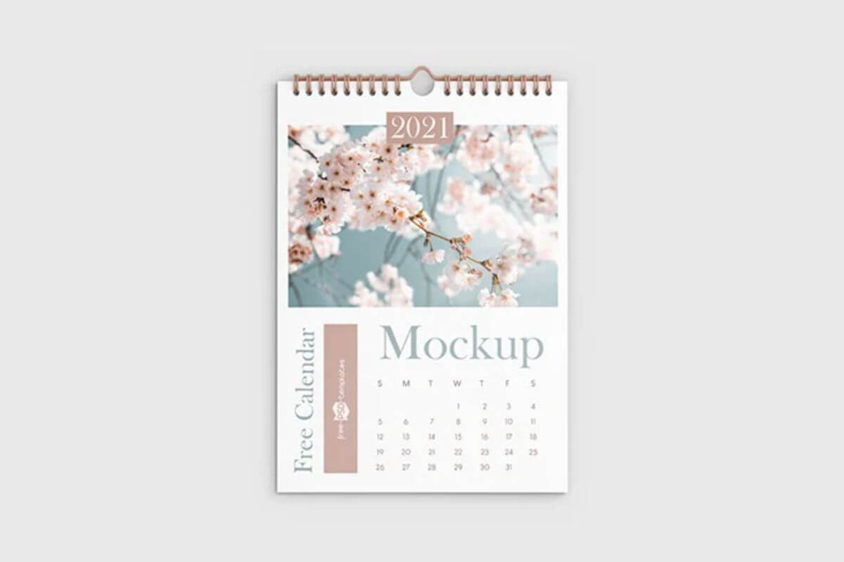 Portrait Wall Calendar Mockups