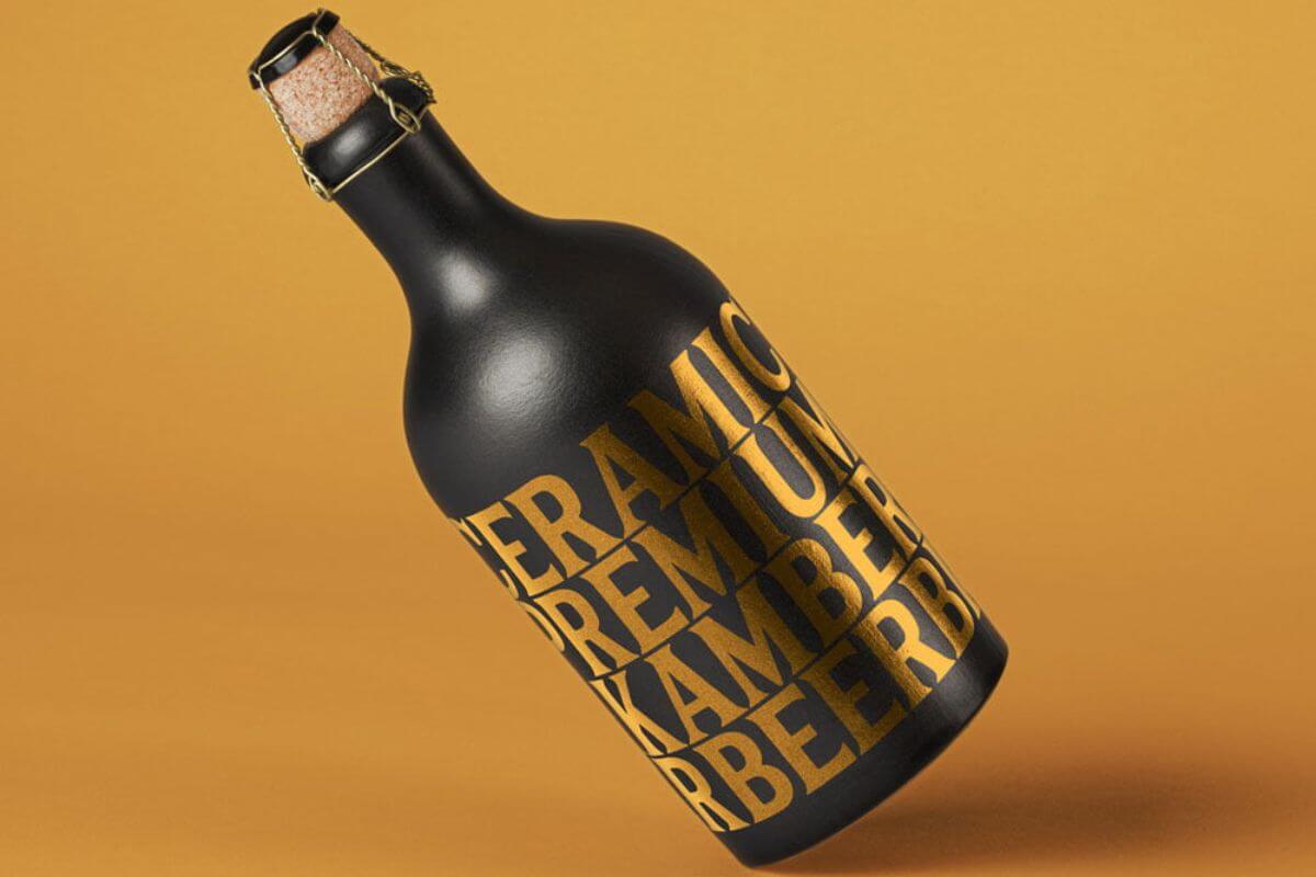 Dark Bottle Mockup