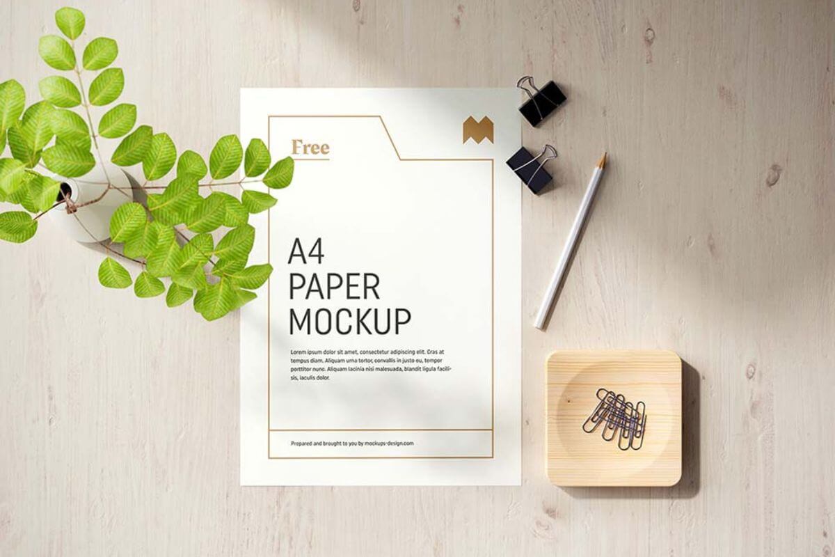 A4 Paper Mockup Set