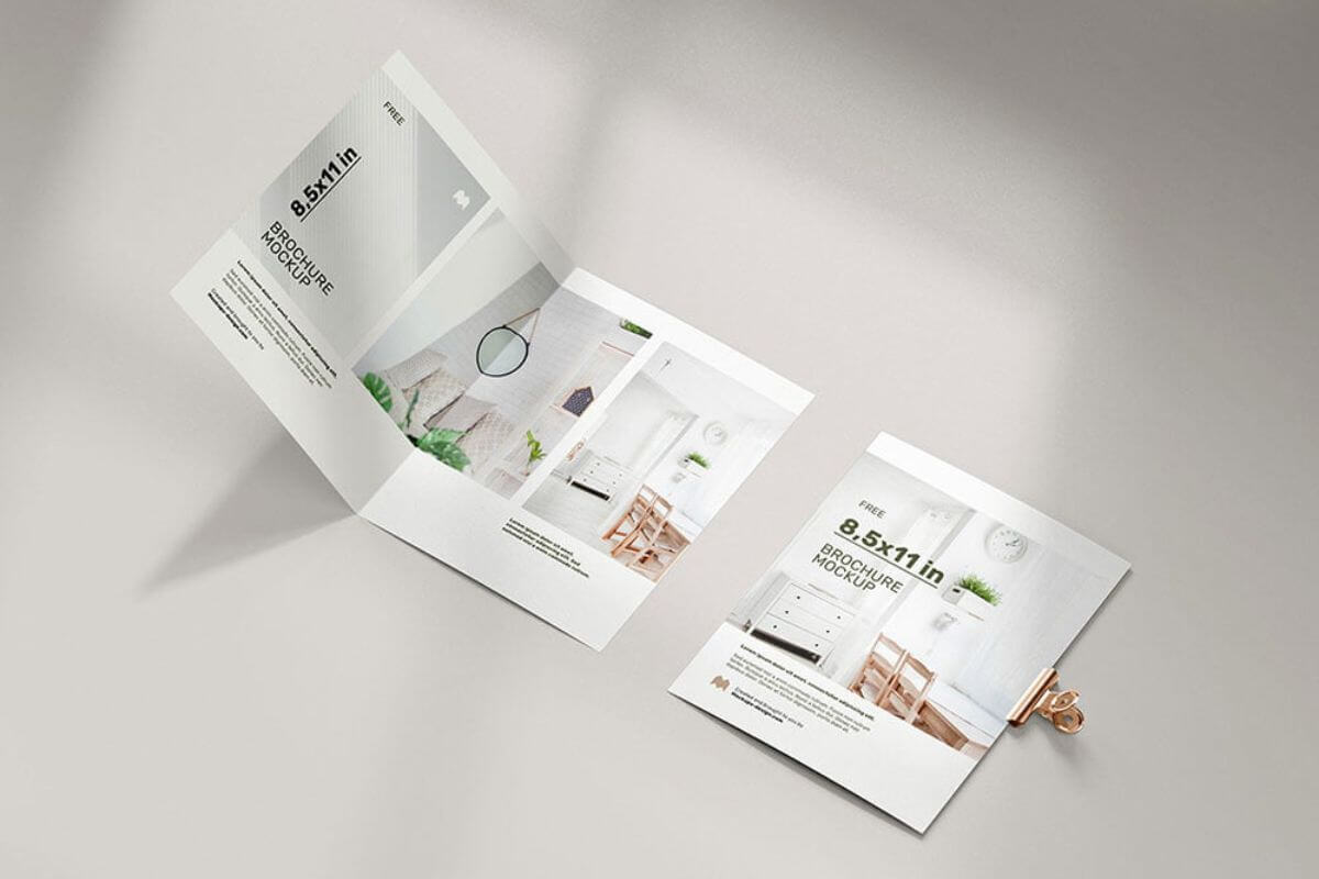 Folded Brochure Mockups