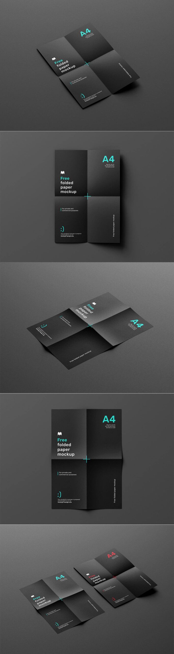 Free-Folded-Paper-Mockup