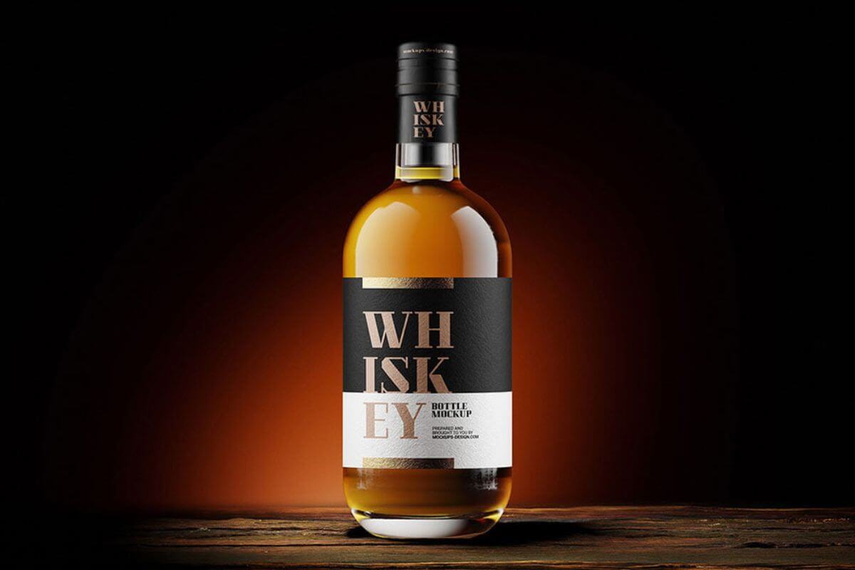 Whisky Bottles Mockup