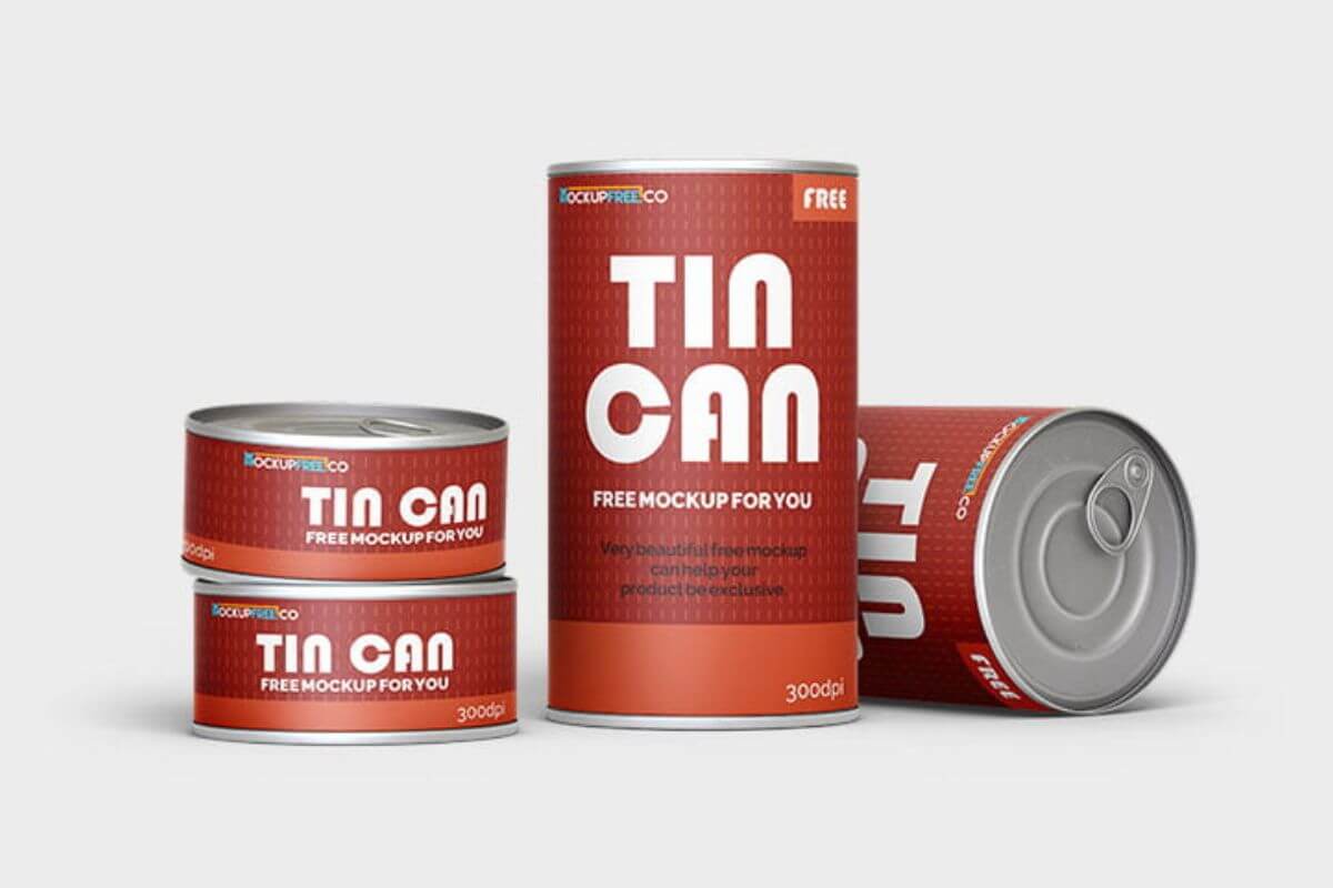 Tin Can Mockup Set