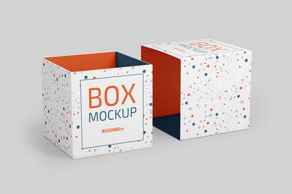 Packaging Box Mockup PSD