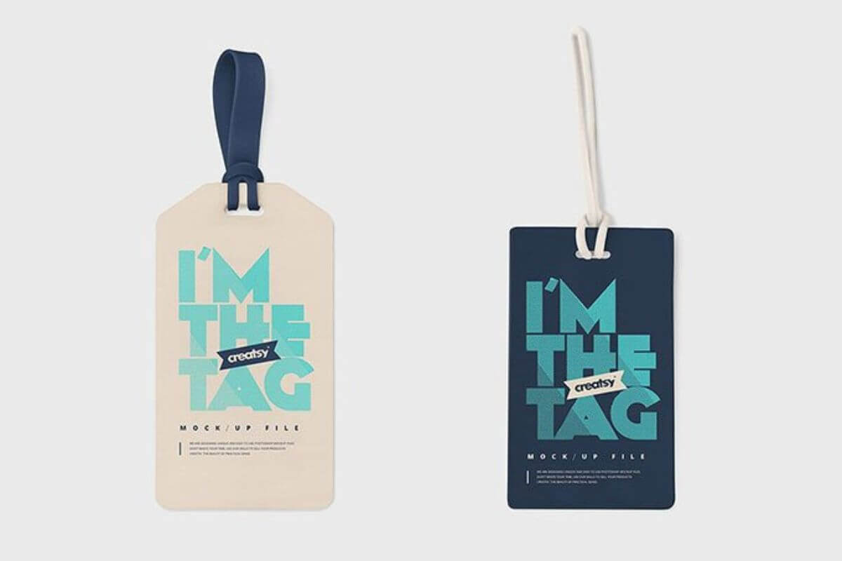 Luggage Tag Mockup