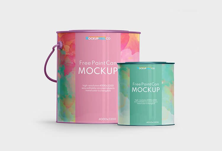 Paint Can Mockups