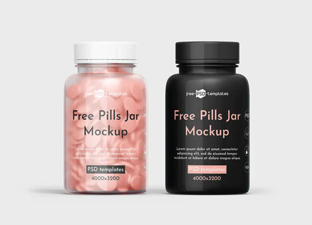 Pills Bottle Mockups