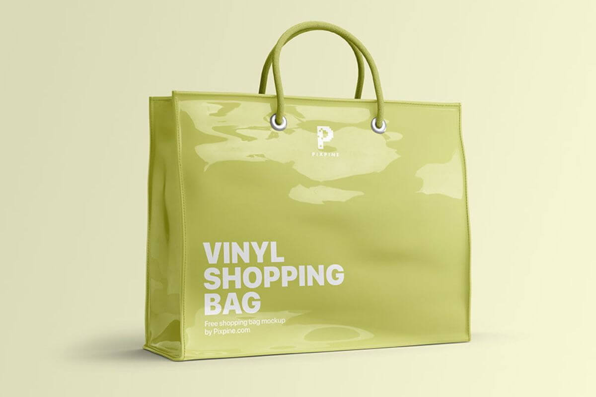 Vinyl Shopping Bag Mockup